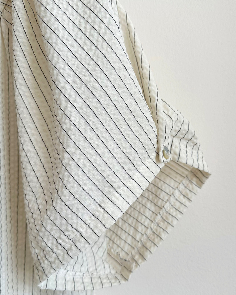 Seersucker striped dress