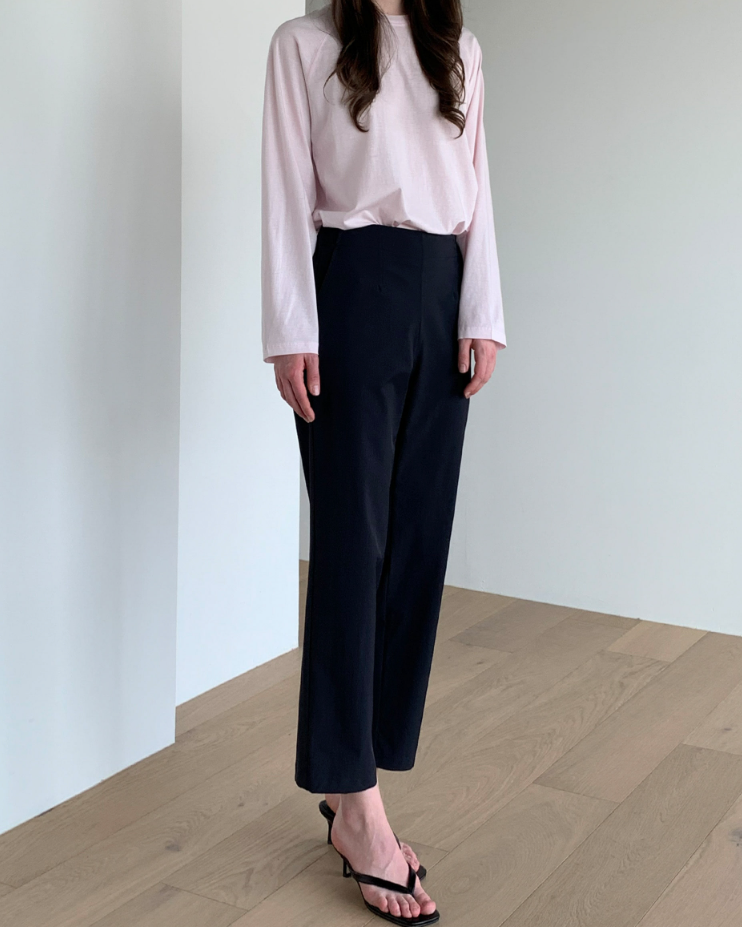Nylon Straight-Leg Pants