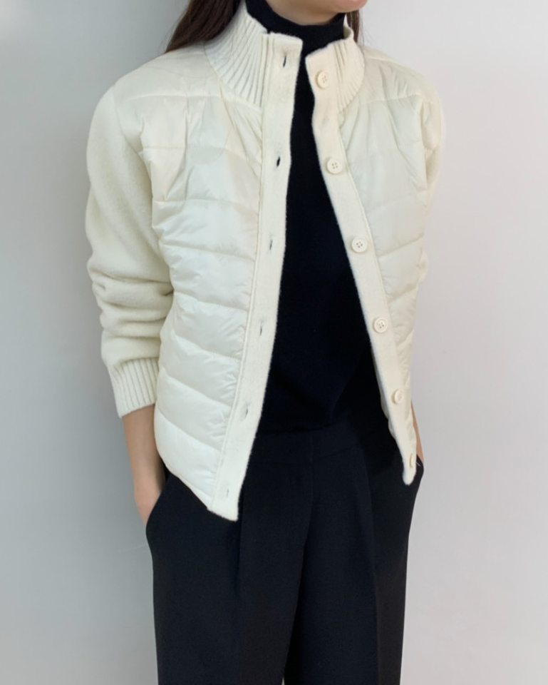 (F/W) Padded button-up jacket