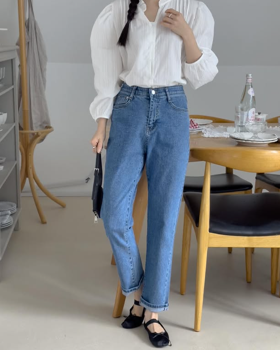 Spring roll-up Jeans