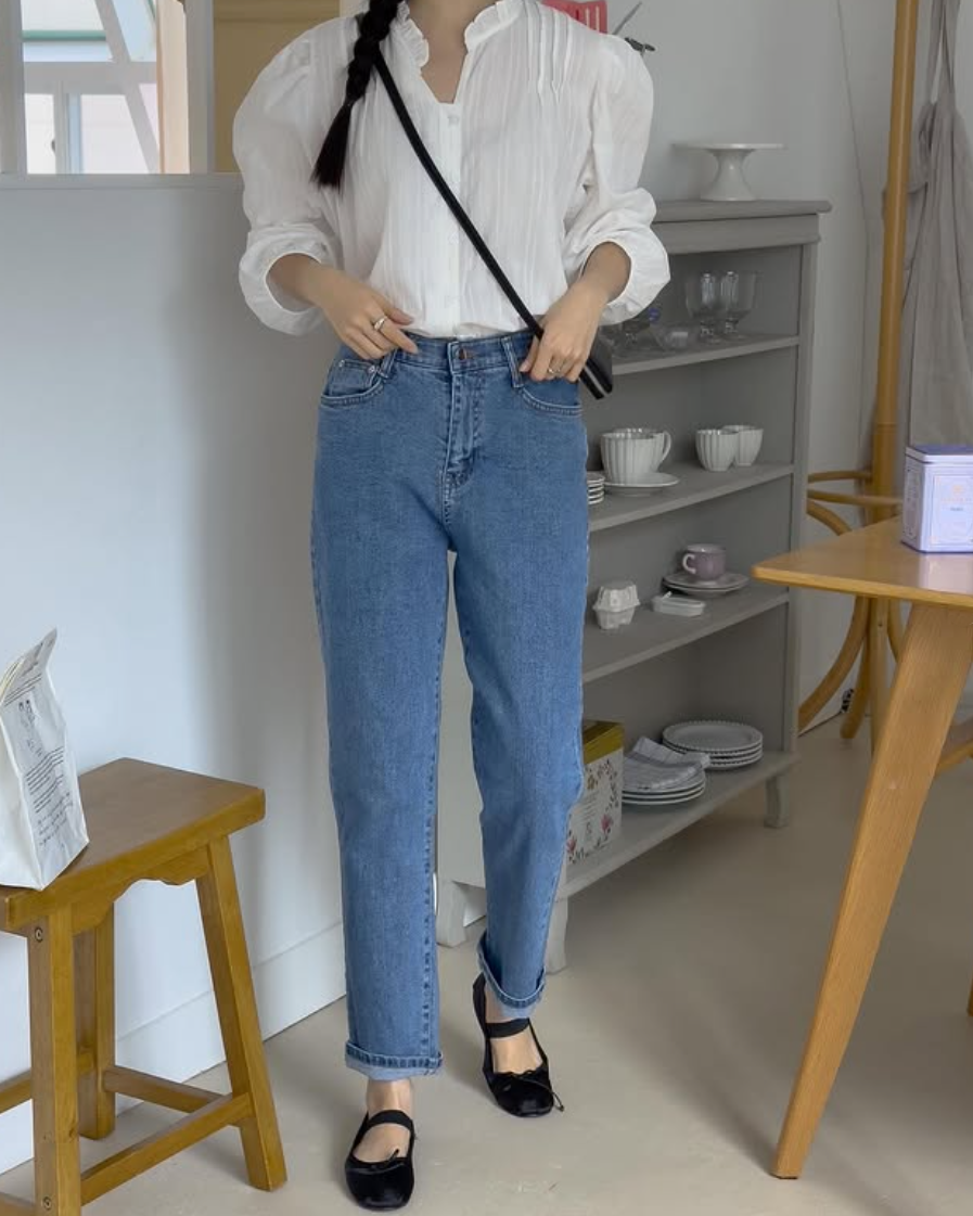 Spring roll-up Jeans