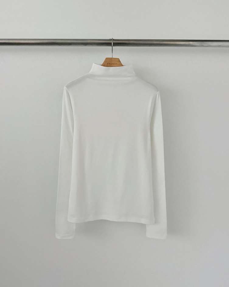 (F/W) Cotton-modal high neck top