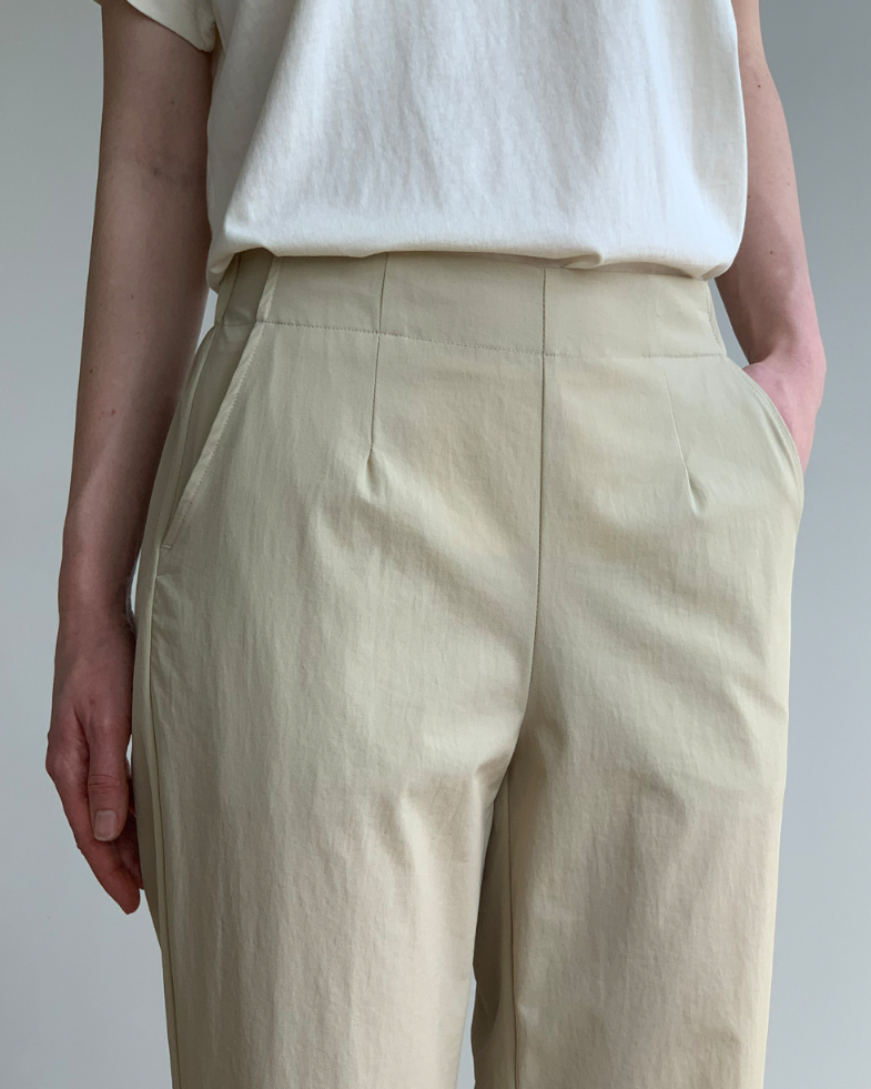 Nylon Straight-Leg Pants