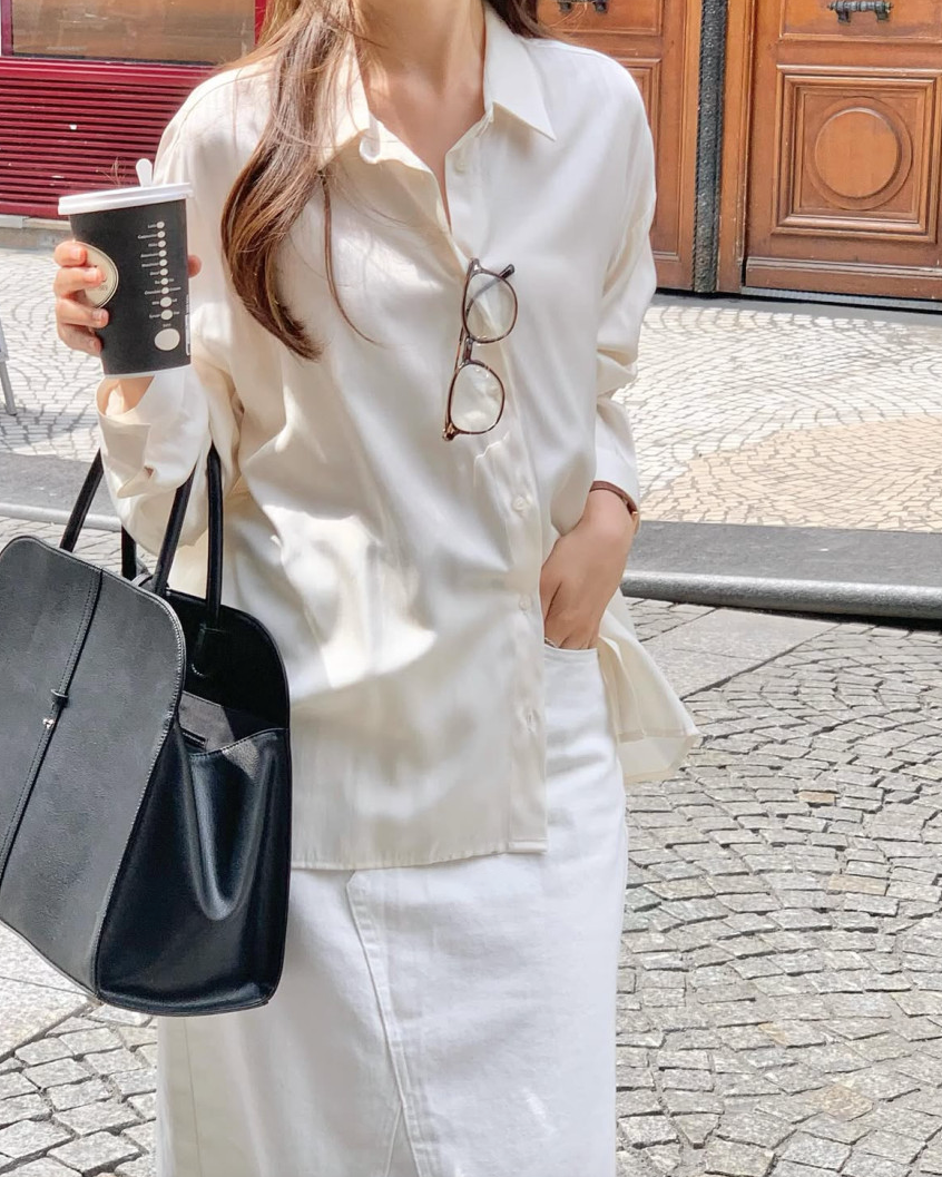Silky pastel blouse