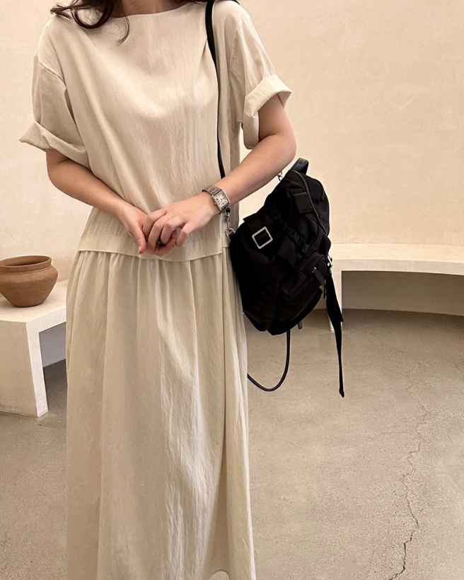 Loose fit midi dress