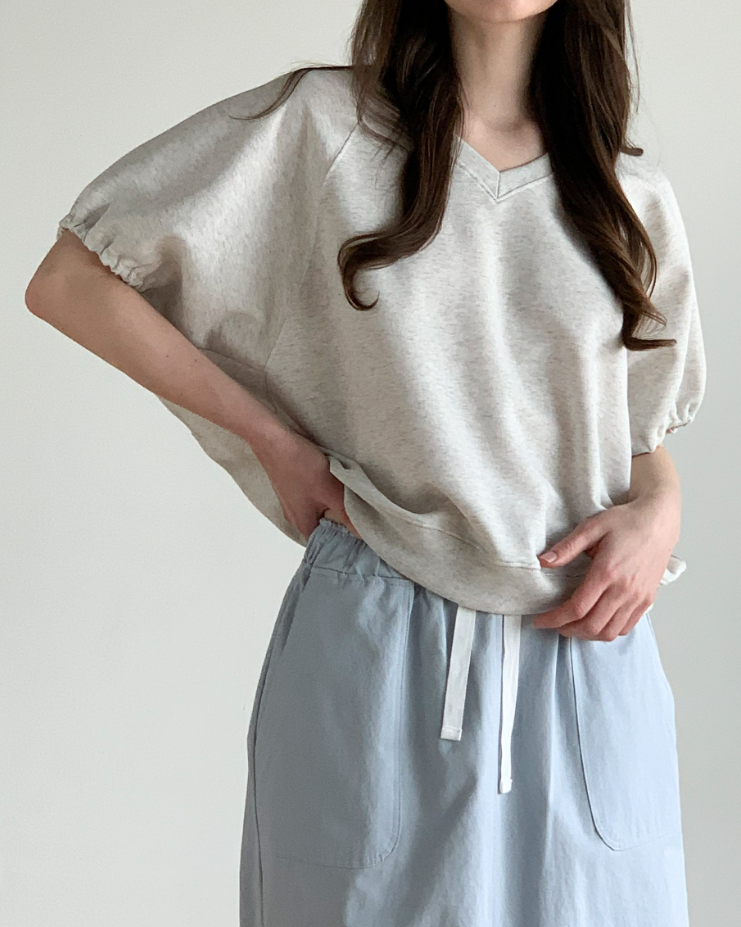 V neck sweatshirt