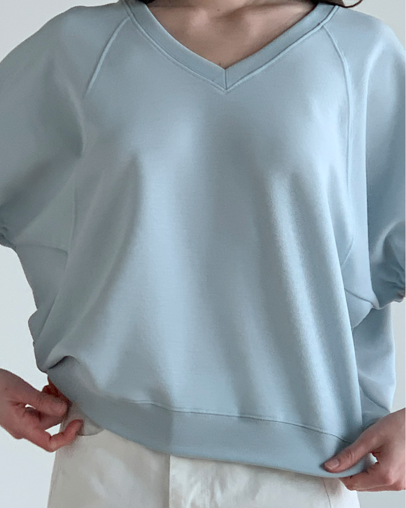 V neck sweatshirt