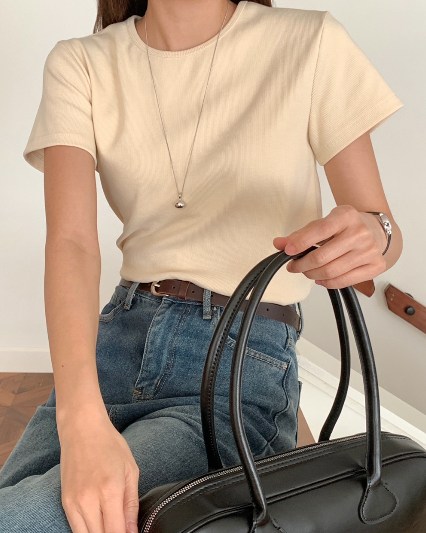 Jelly ribbed t-shirt