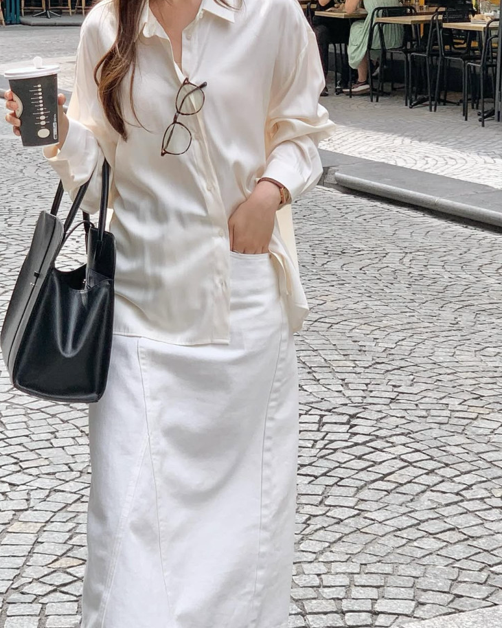 Silky pastel blouse