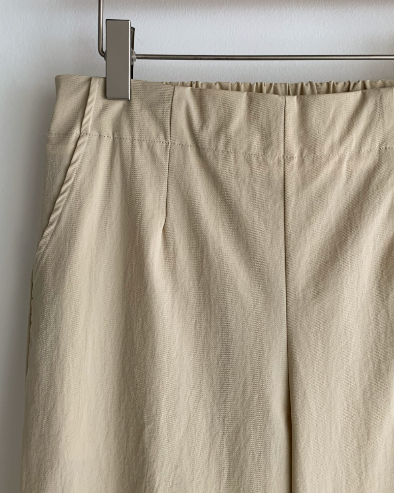 Nylon Straight-Leg Pants