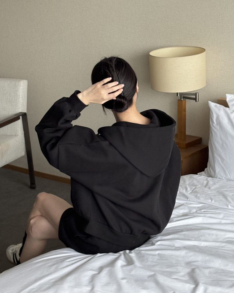 Overfit hoodie jumper