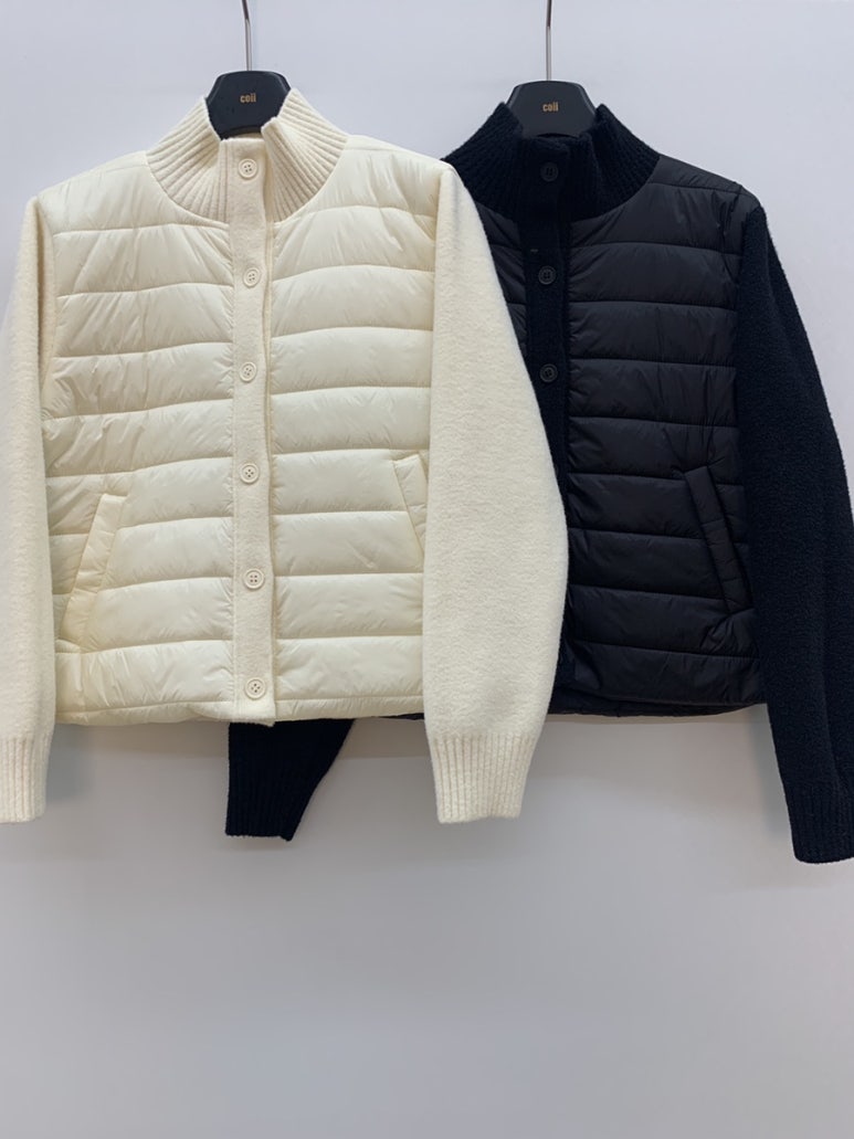 (F/W) Padded button-up jacket