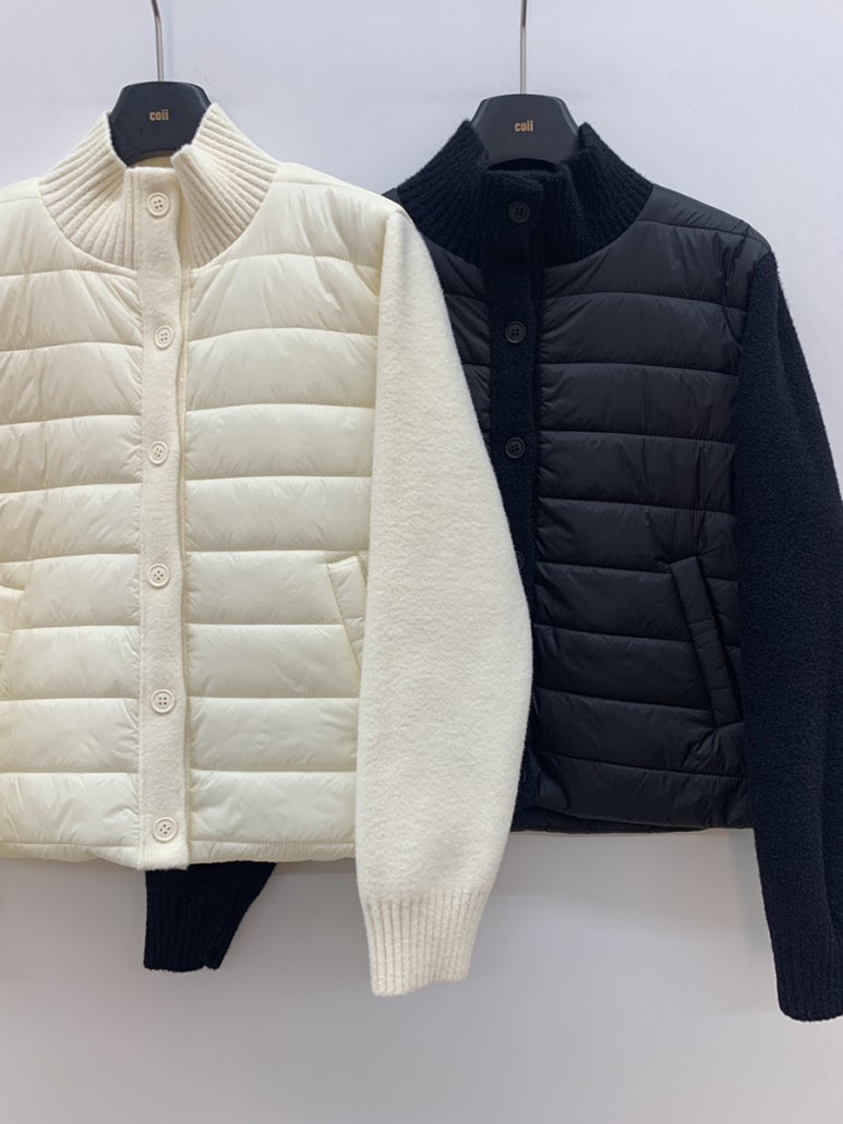 (F/W) Padded button-up jacket