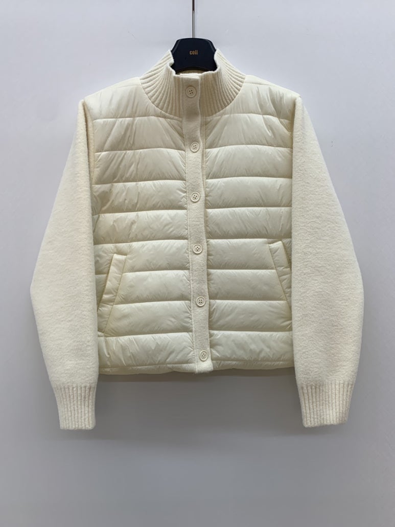 (F/W) Padded button-up jacket