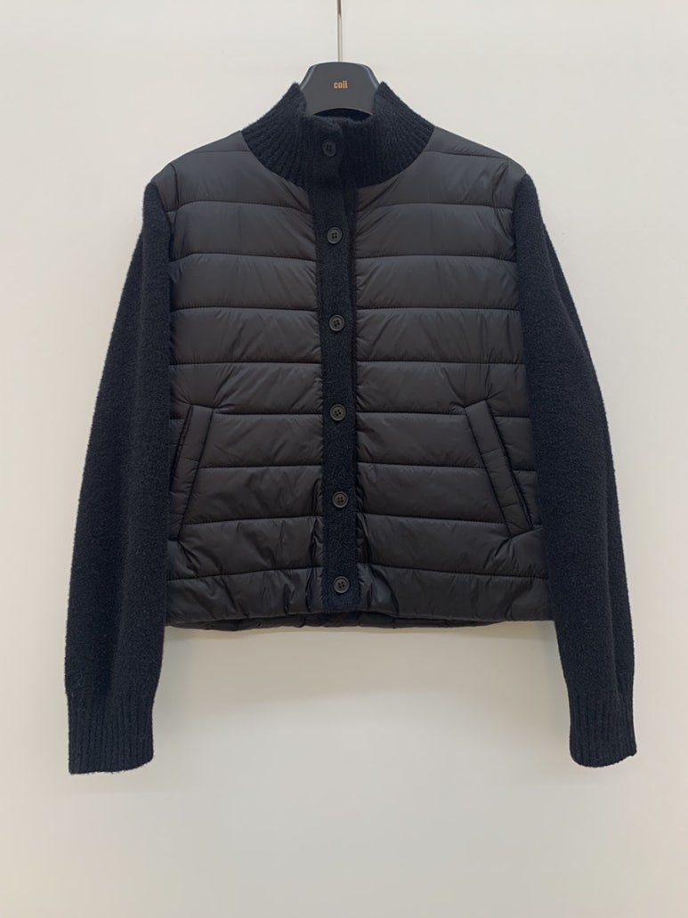 (F/W) Padded button-up jacket