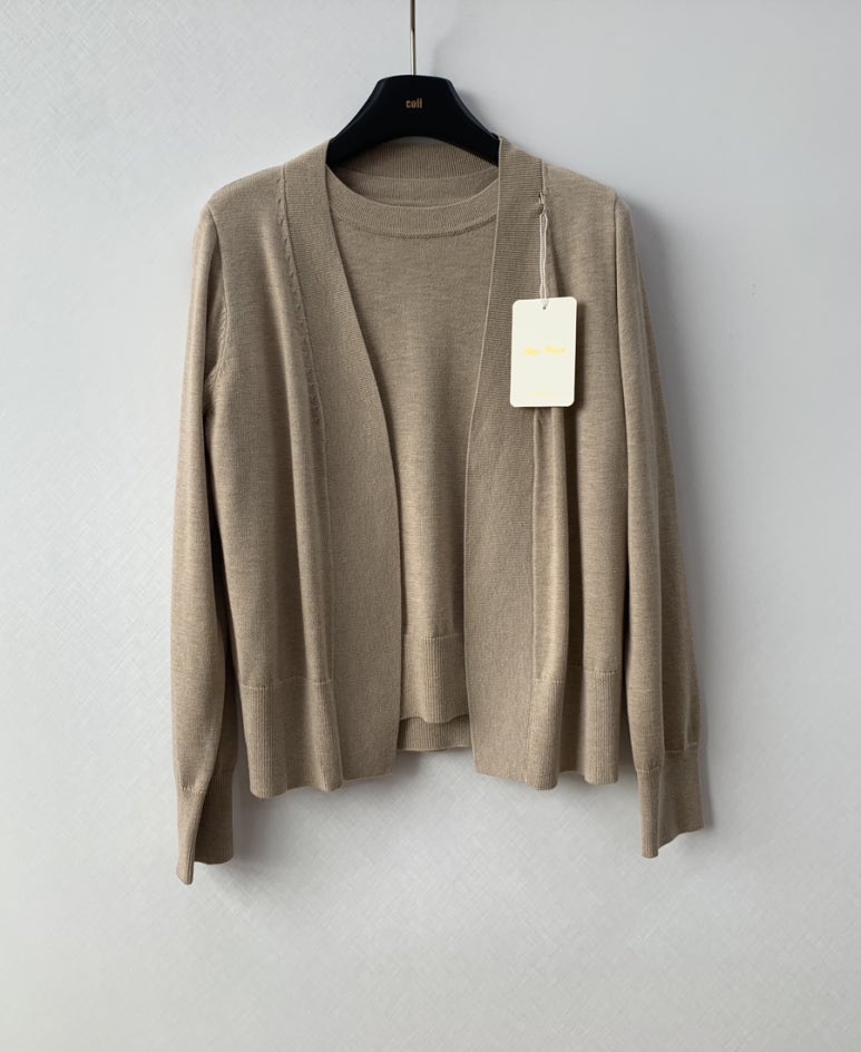 (F/W) Fine Wool cardigan set