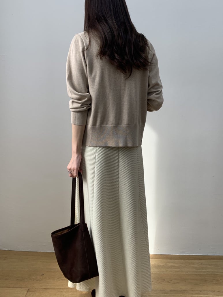 (F/W) Fine Wool cardigan set
