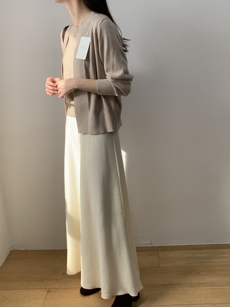 (F/W) Fine Wool cardigan set