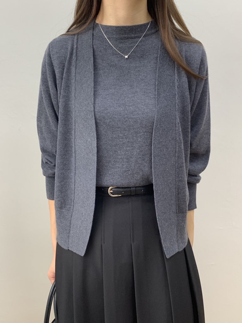 (F/W) Fine Wool cardigan set