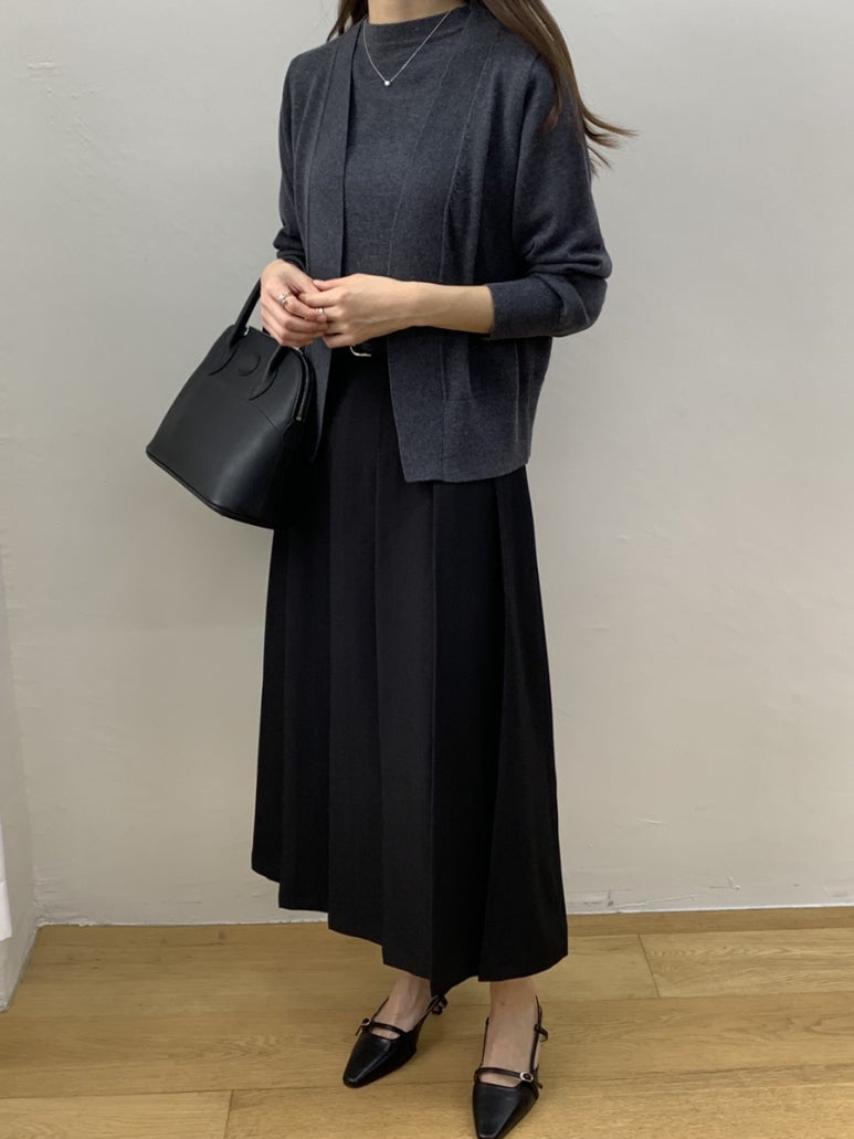 (F/W) Fine Wool cardigan set