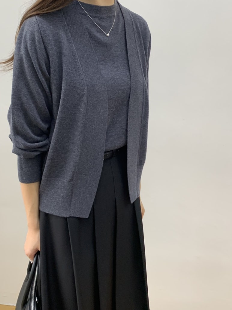 (F/W) Fine Wool cardigan set