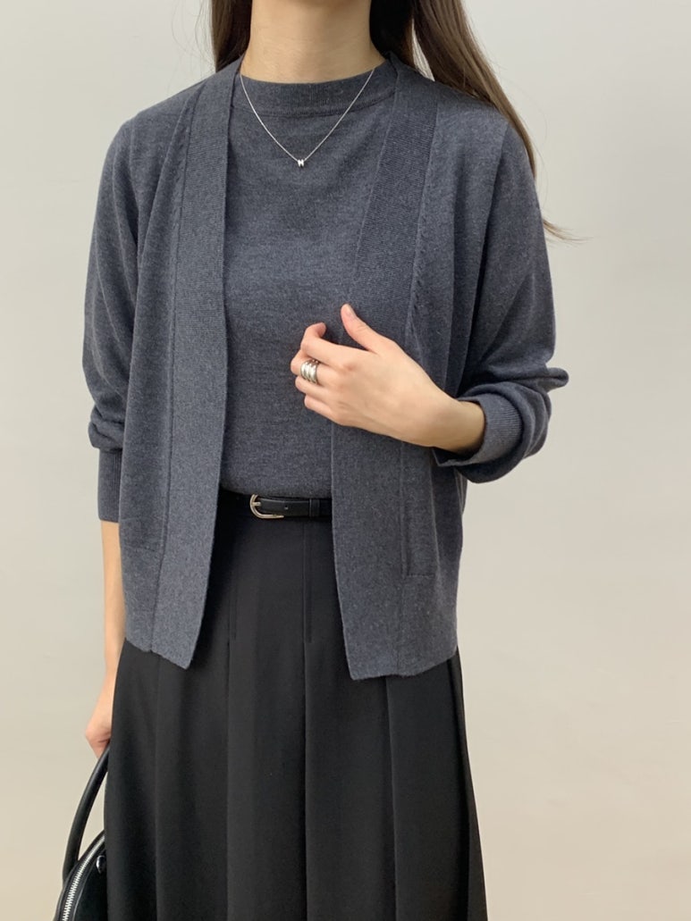 (F/W) Fine Wool cardigan set