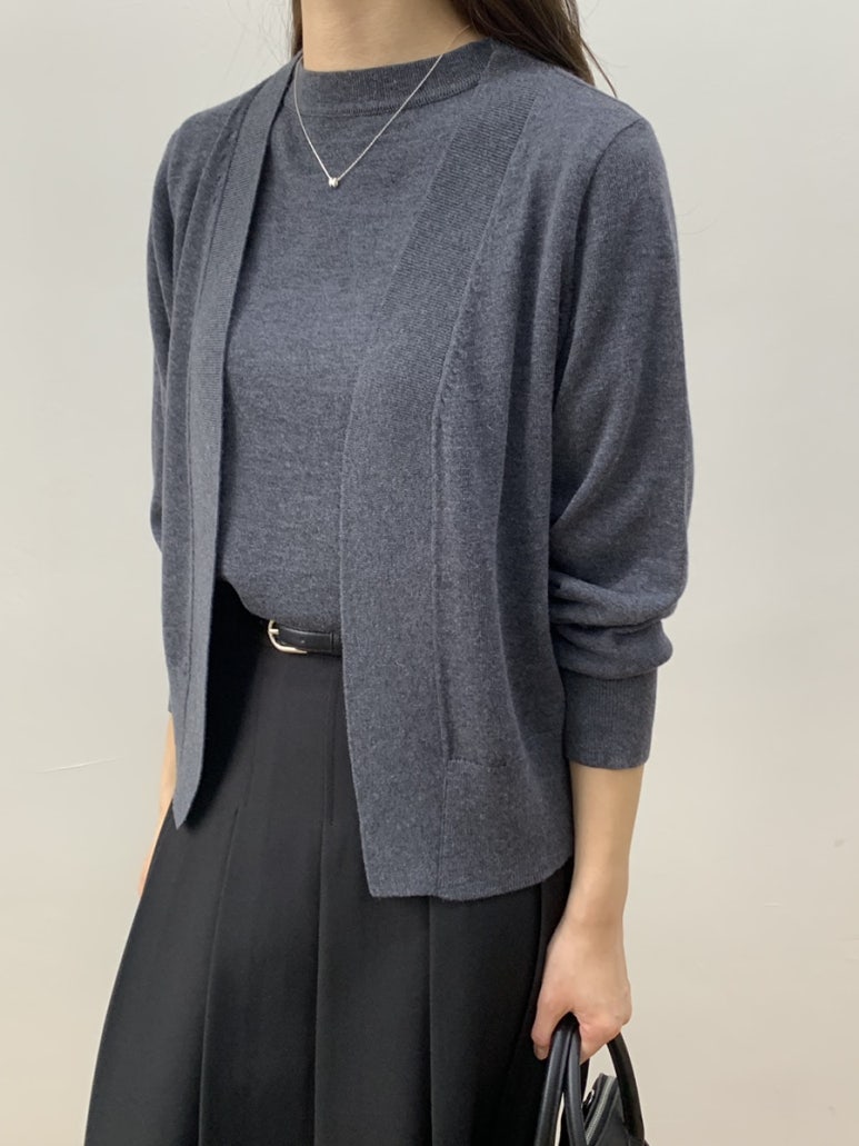 (F/W) Fine Wool cardigan set