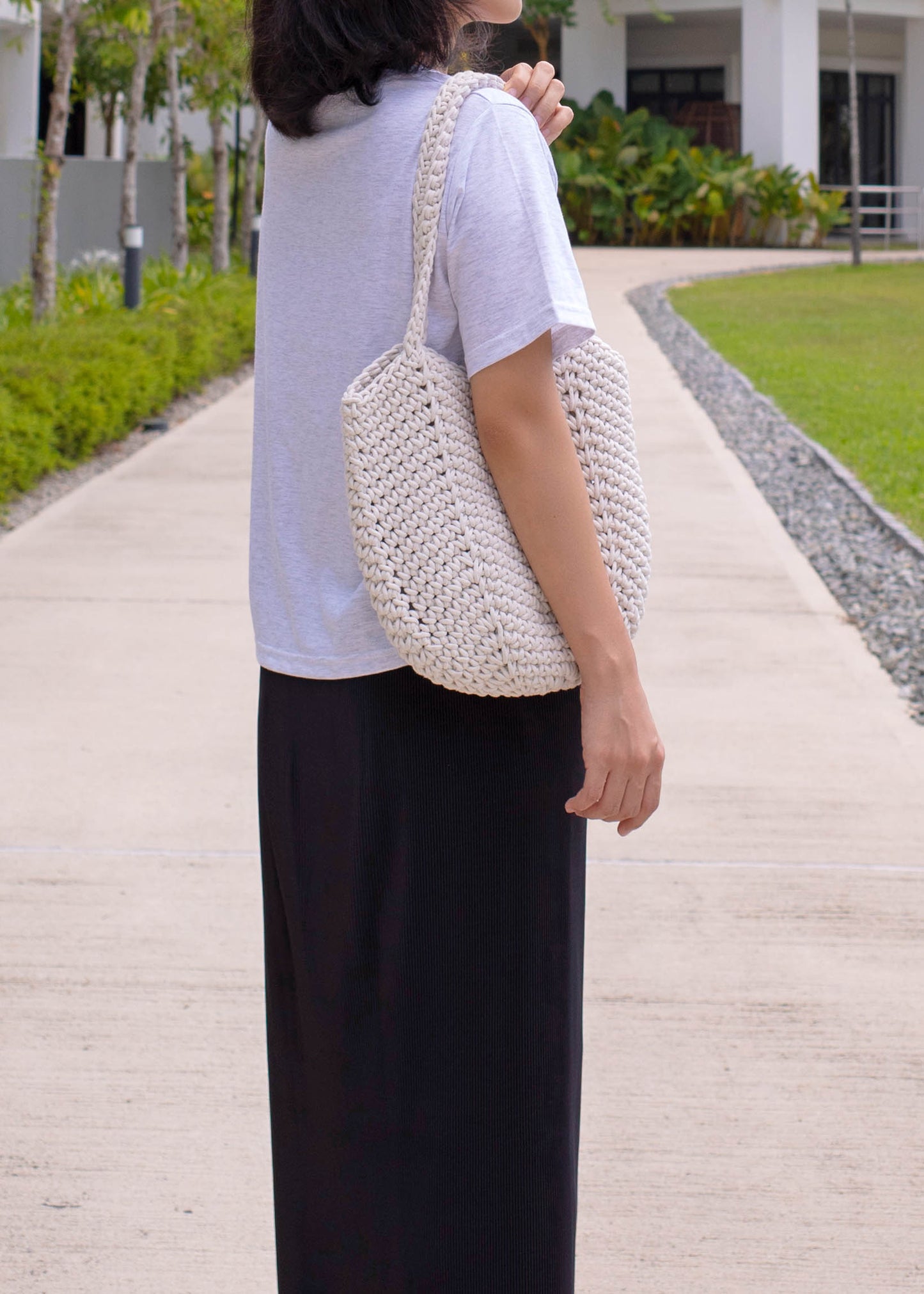 Pleats long skirt