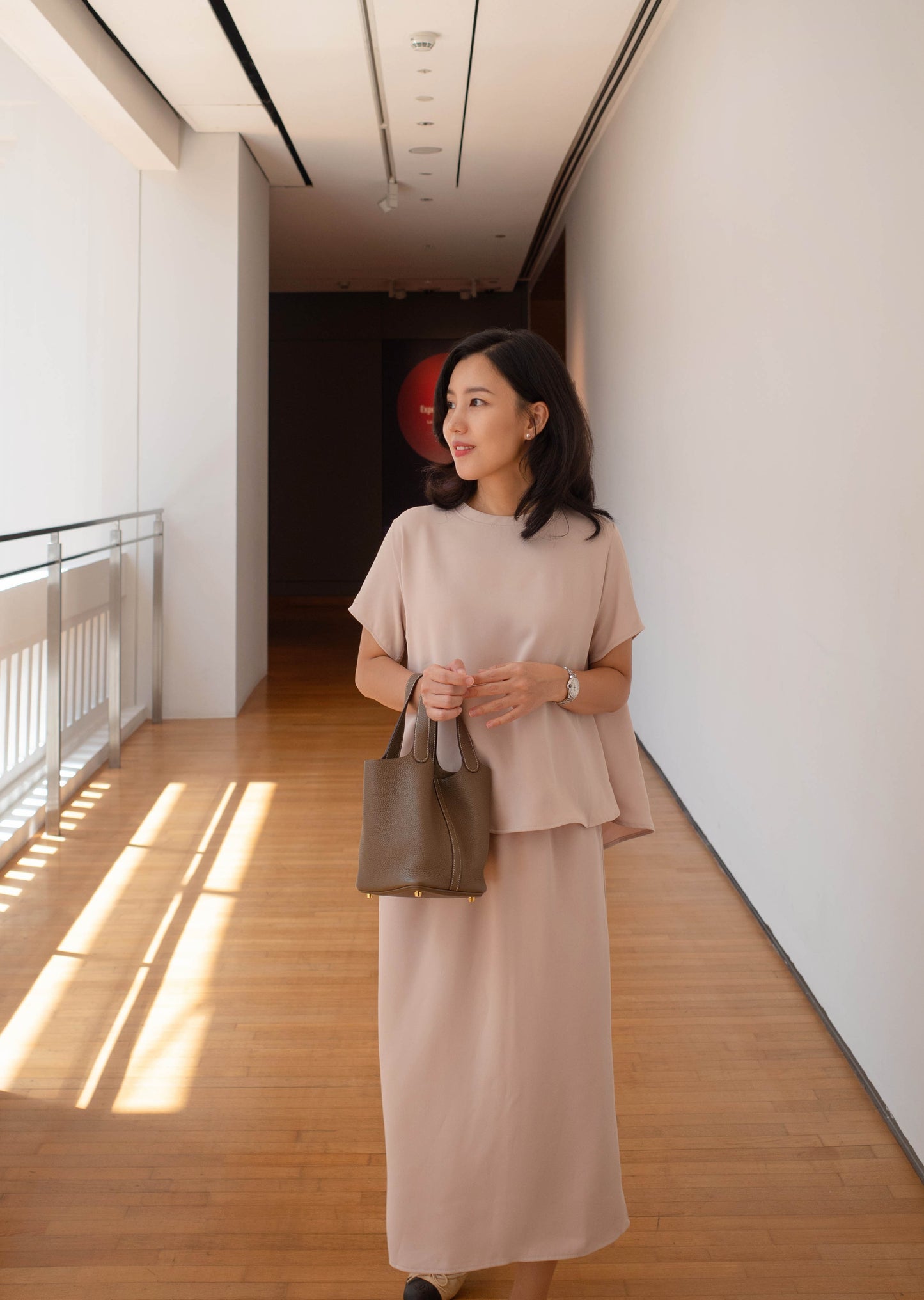 Silky skirt set
