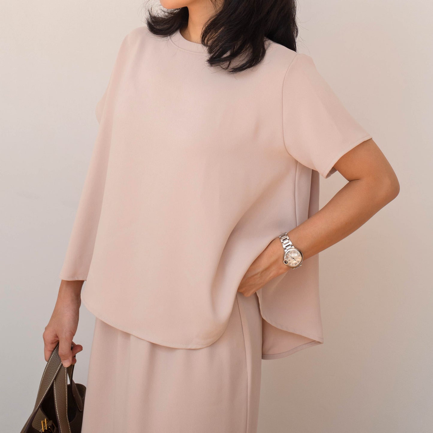 Silky skirt set