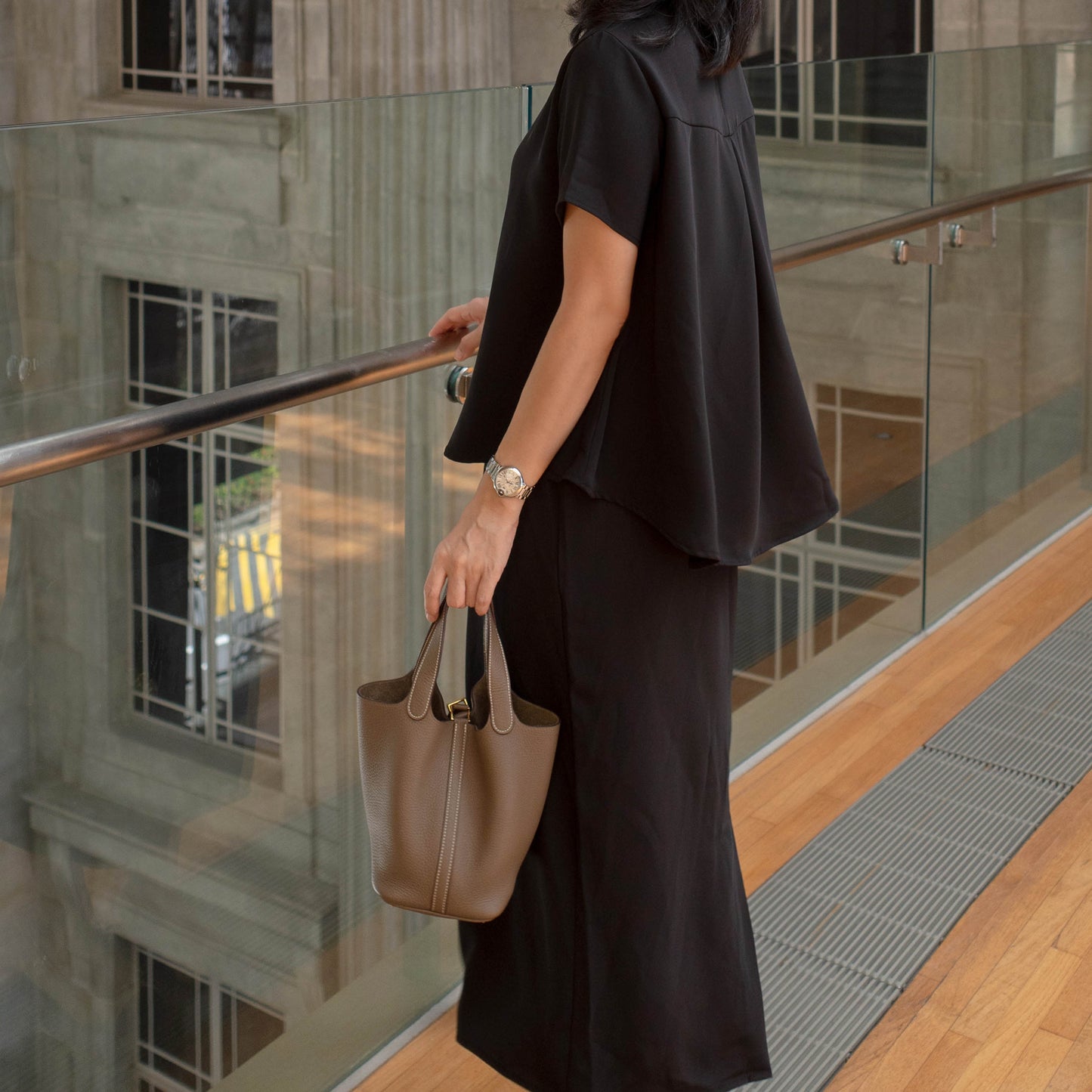Silky skirt set