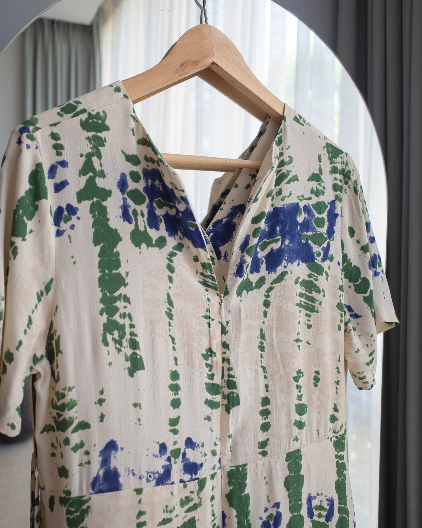 Watercolor wrap dress
