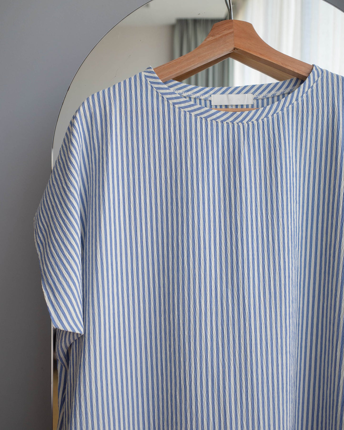 Seersucker striped dress