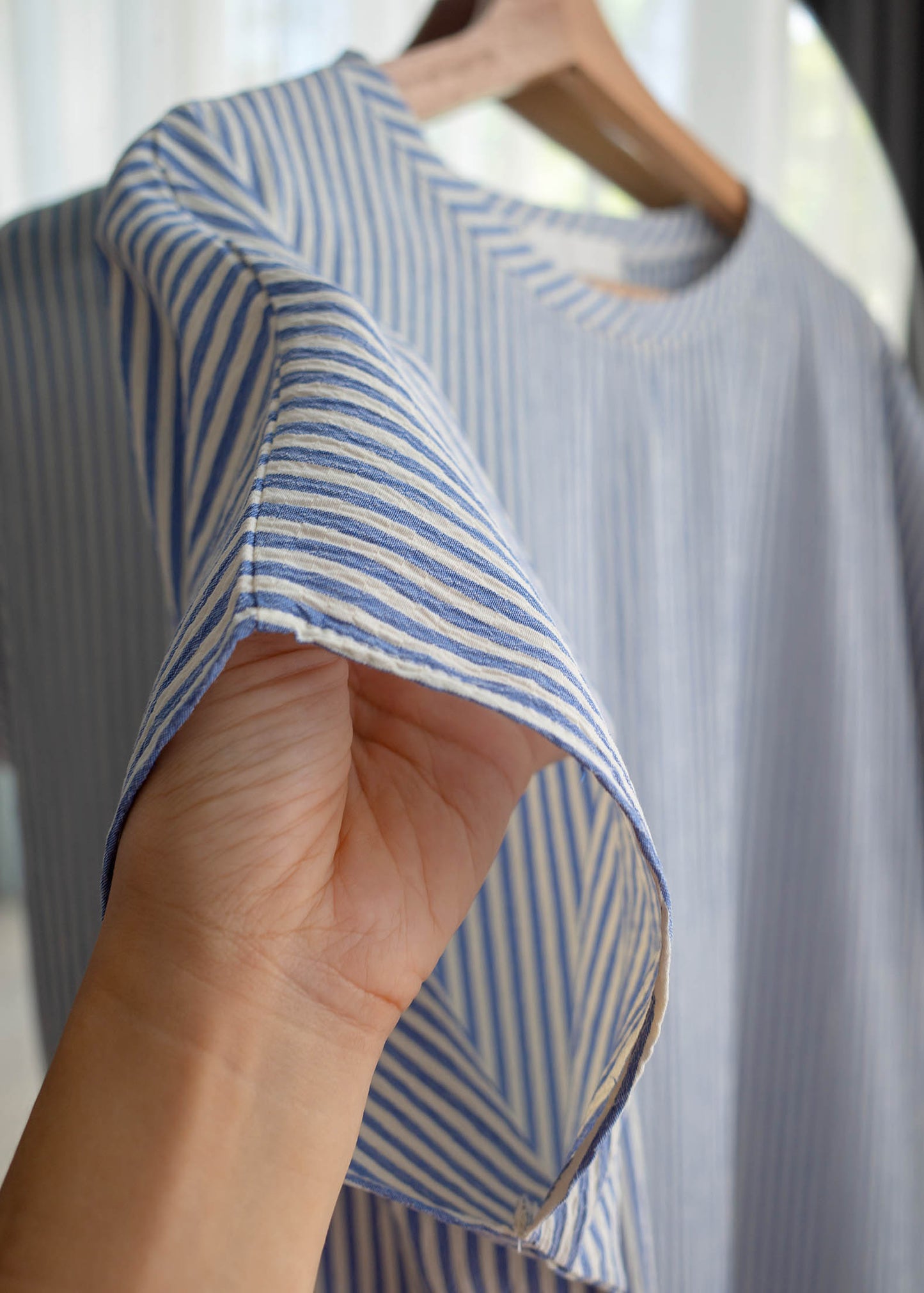Seersucker striped dress