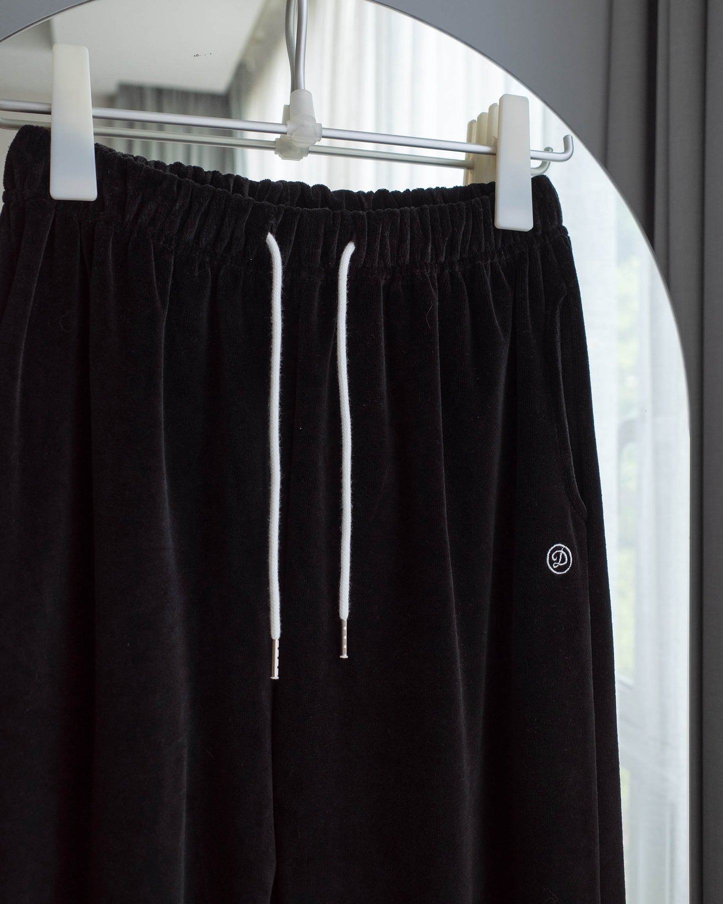 Velour jogger pants