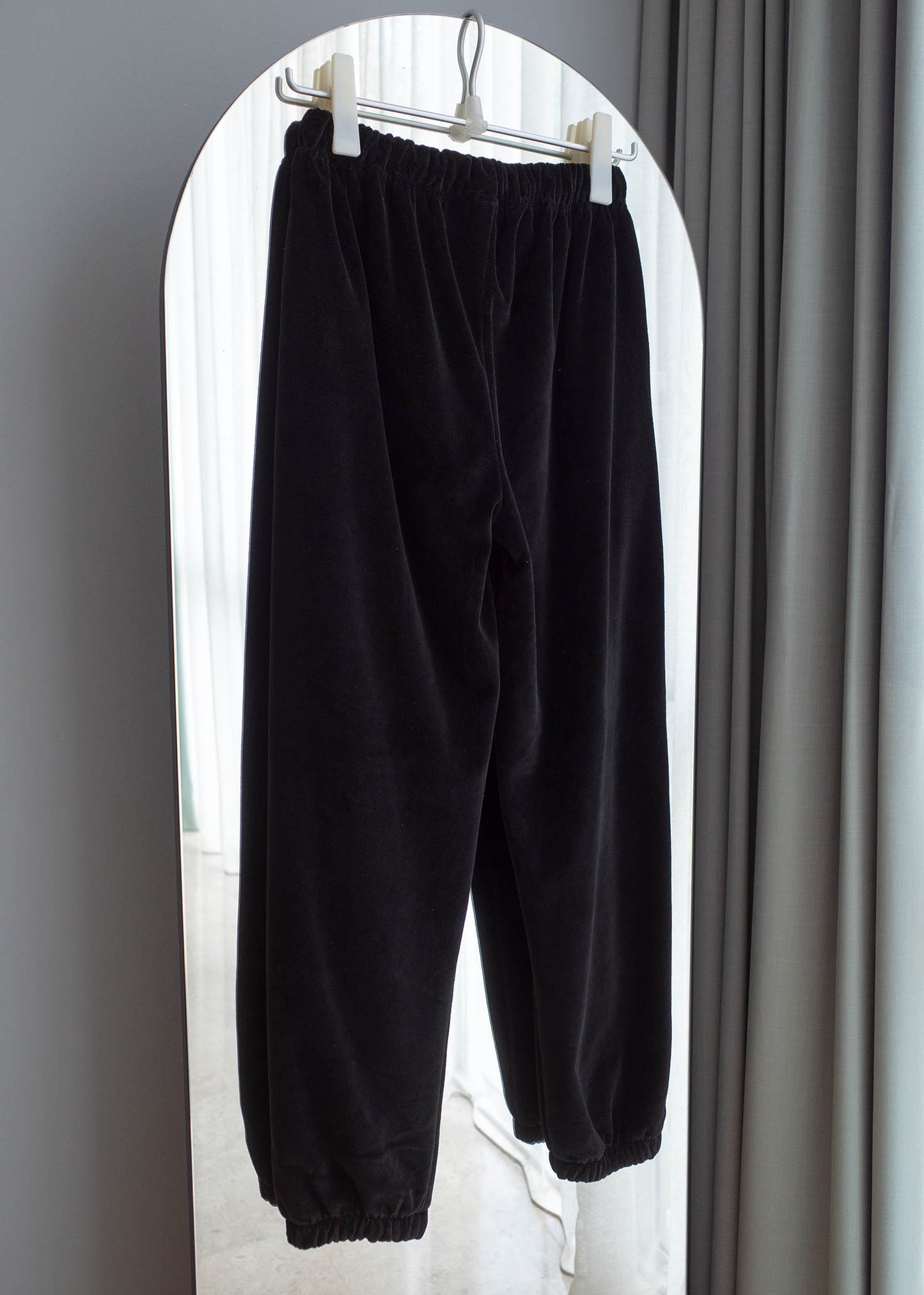 Velour jogger pants