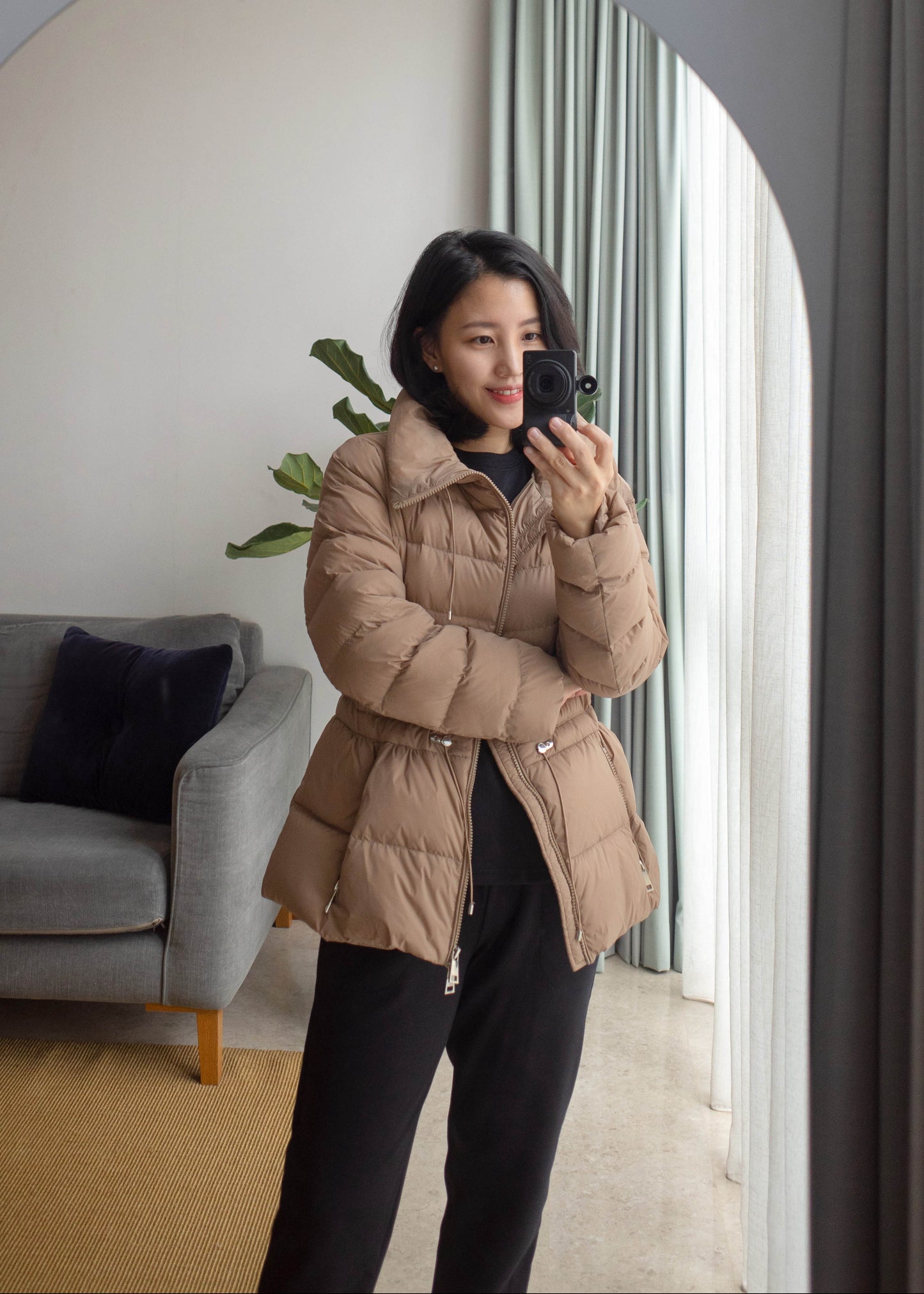Slim duck down jacket