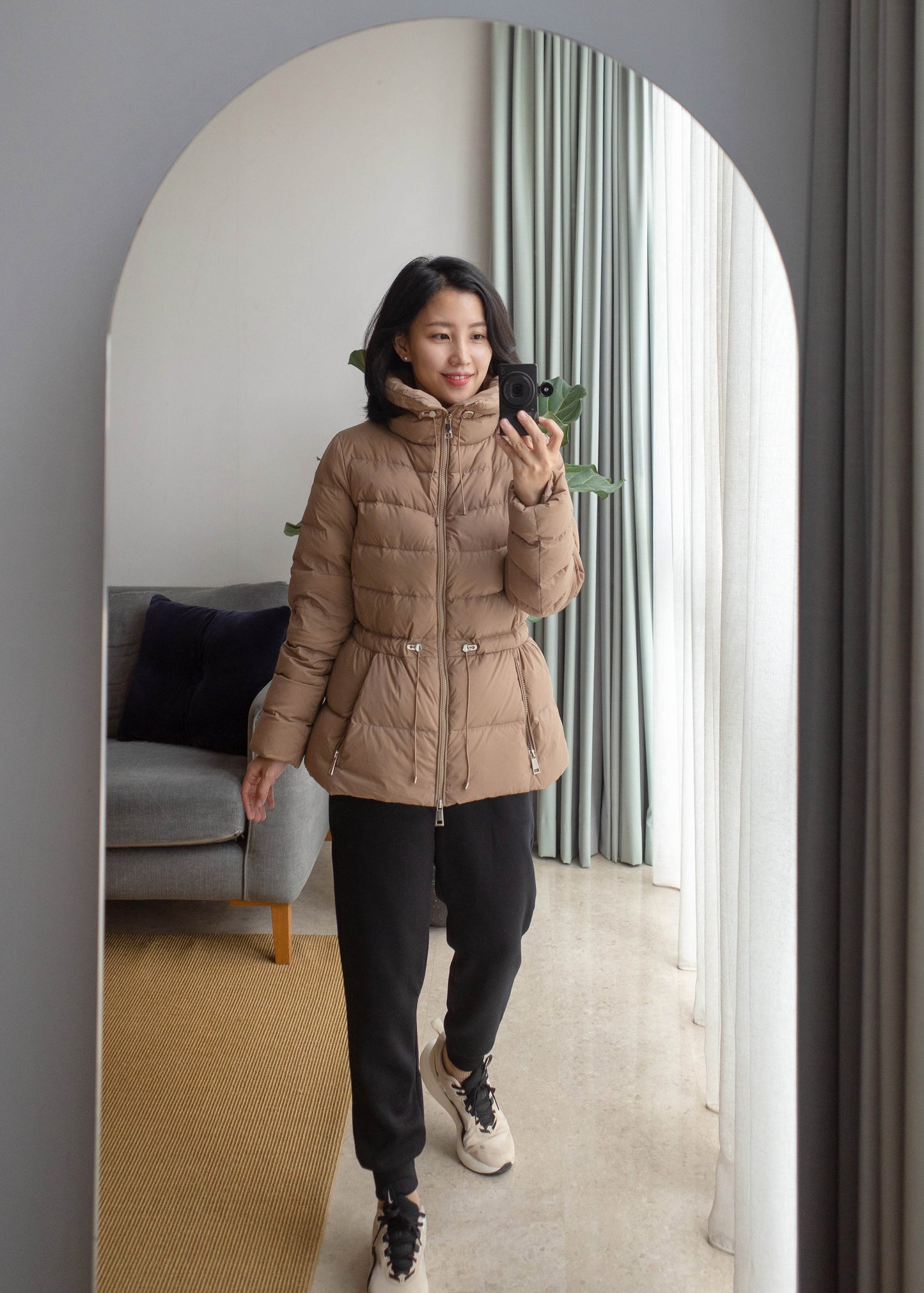 Slim duck down jacket