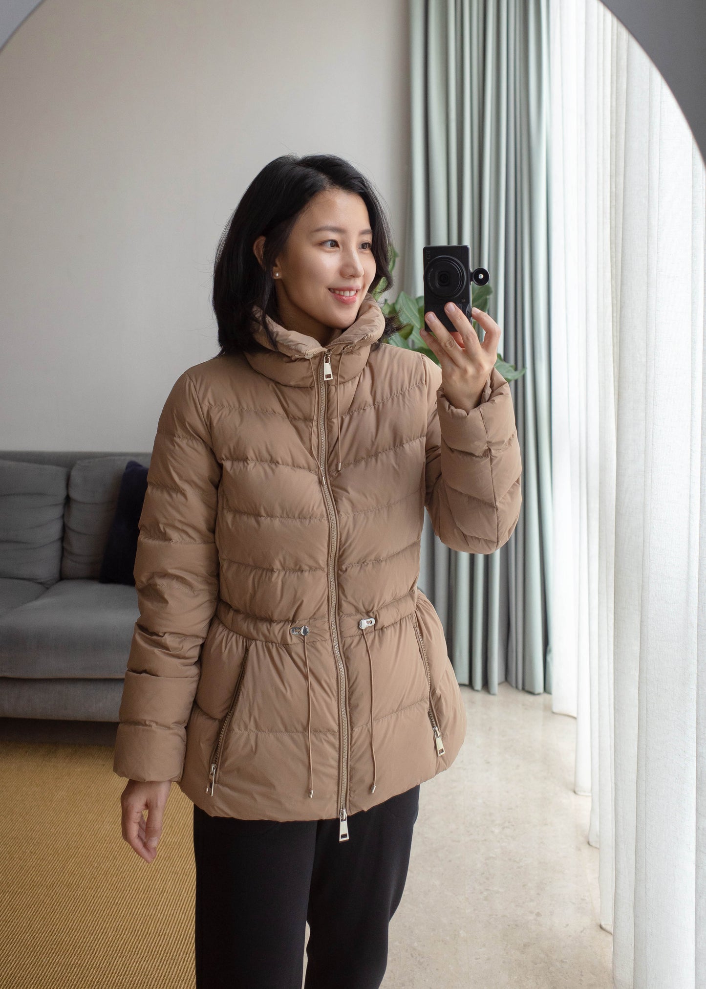 Slim duck down jacket