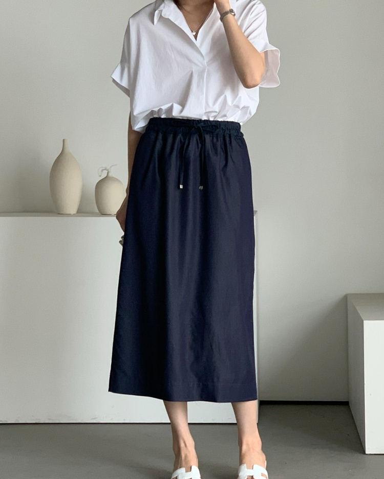 Bari open collar shirt
