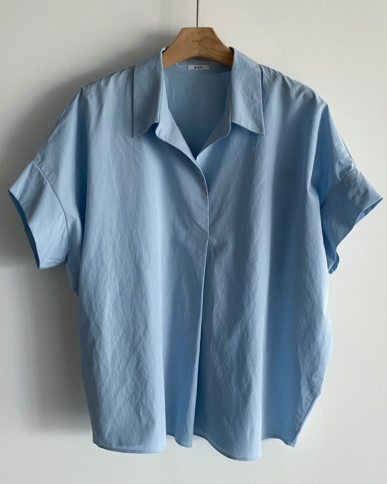 Bari open collar shirt