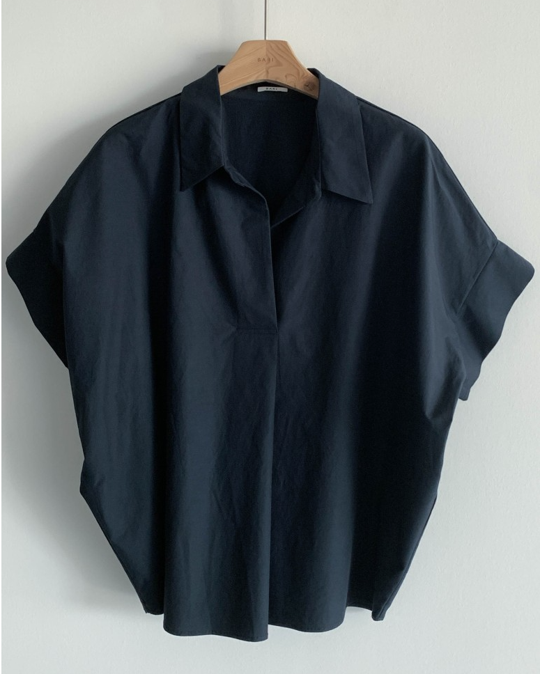 Bari open collar shirt
