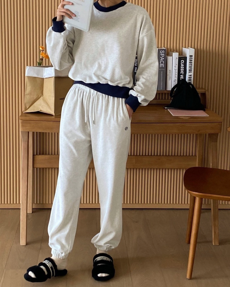 Velour jogger pants