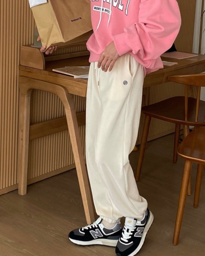 Velour jogger pants