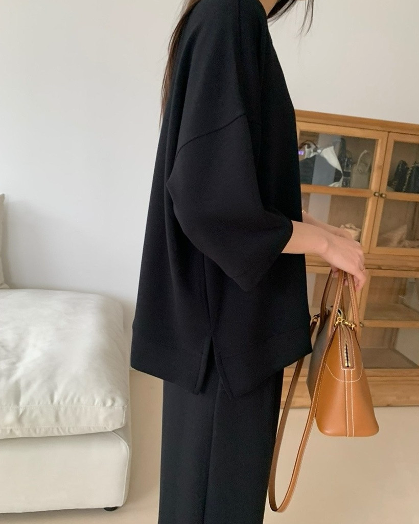 Raglan sweat tee/ skirt set
