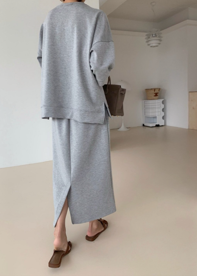 Raglan sweat tee/ skirt set