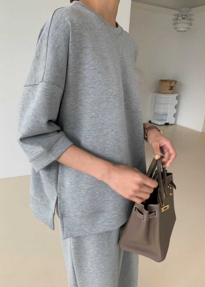 Raglan sweat tee/ skirt set