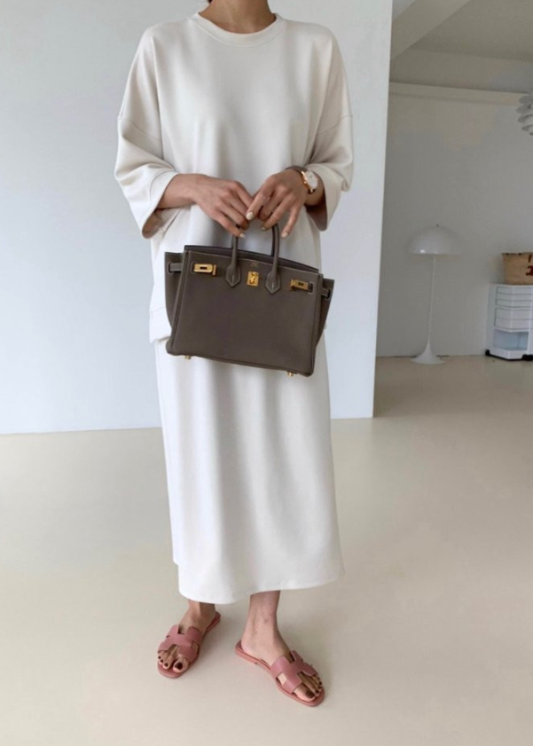 Raglan sweat tee/ skirt set
