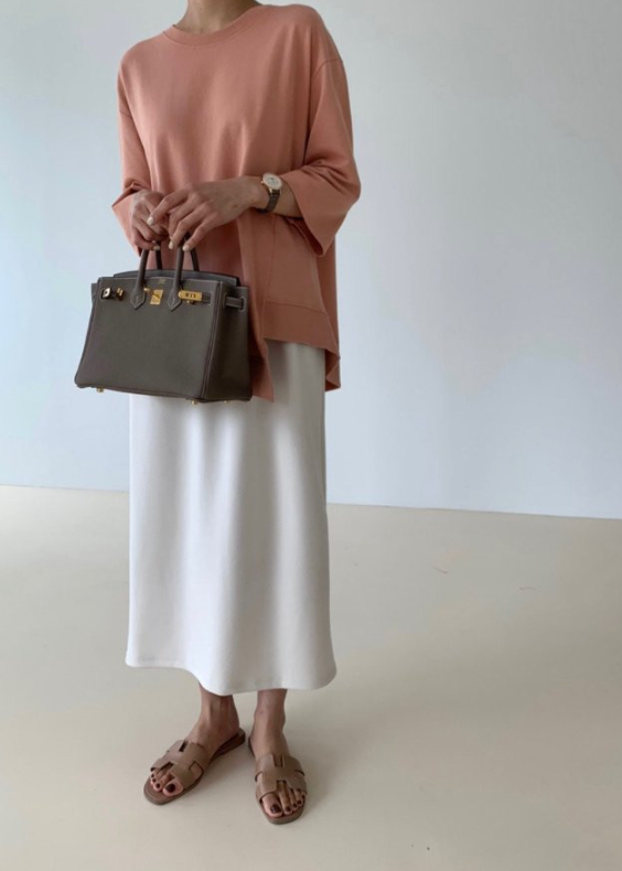 Raglan sweat tee/ skirt set
