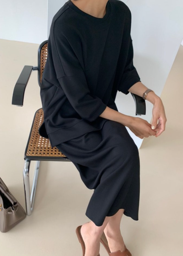 Raglan sweat tee/ skirt set